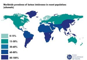 worldwide_prevalence_of_lactose_intolerance_in_recent_populations
